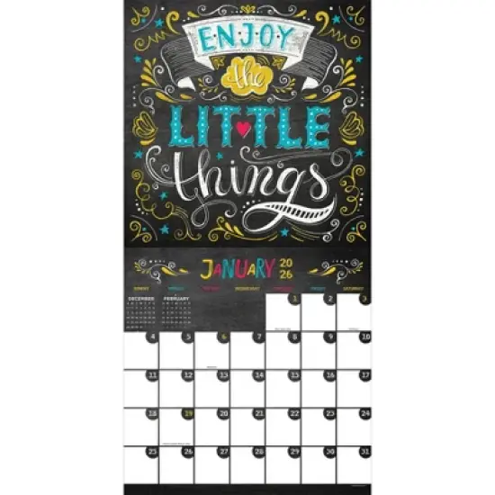 TF Publishing 13.5"x14.5" 2026 Chalk It Up Wall Calendar image {5}