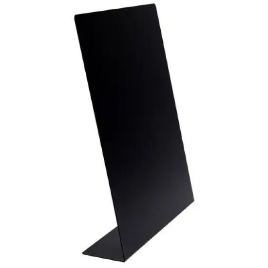 Juvale Large Magnetic Metal Board for Magnets - Tabletop Memo Display Easel Stand for Home, Office, School (Black, 12.6 In) image {6}