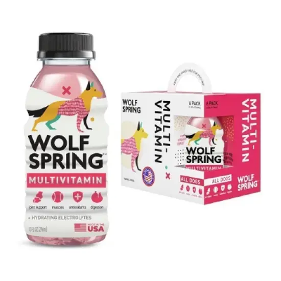 Wolf Spring Multivitamin Wet Dog Food Topper Supplement with Coconut Water image {5}