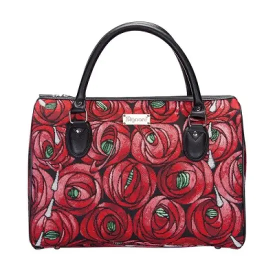 Signare USA Rennie Mackintosh Rose And Teardrop Red Travel Bag image {7}