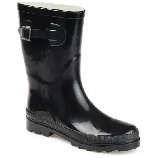Journee Collection Womens Seattle Block Heel Rain Boots image {9}