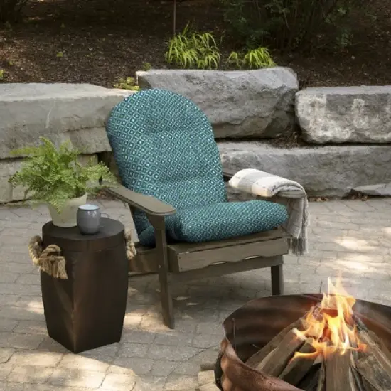 ARDEN Plush Modern Tufted Rocking Chair Cushion, Set of 2 image {2}