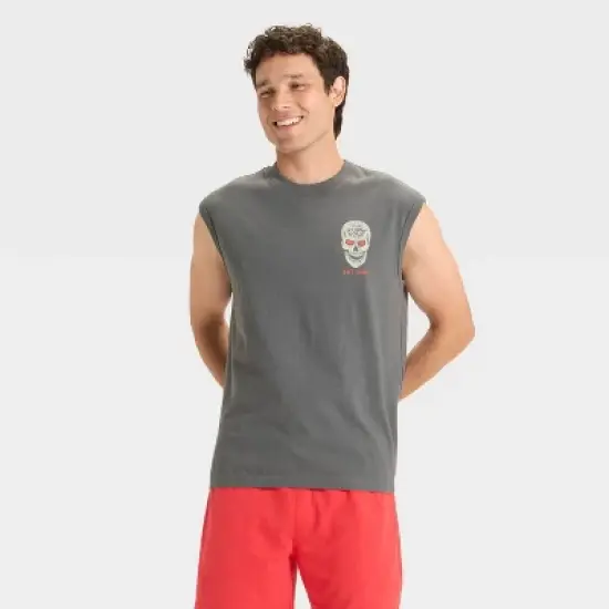 Men's Stone Cold Graphic Muscle Tank Shirt - Original Use&trade; Gray image {1}