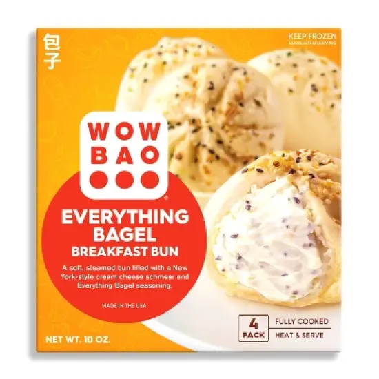 Wow Bao Everything Bagel Breakfast Frozen Bun - 10oz/4ct image {4}
