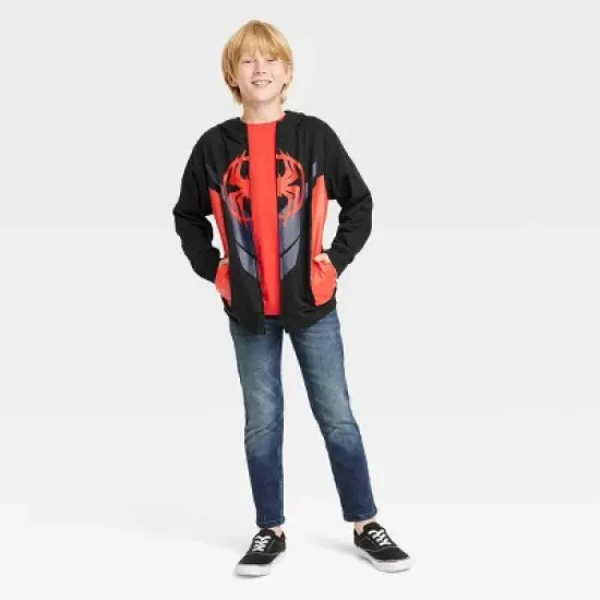 Boys' Spider-Man: Miles Morales Cosplay Sweatshirt - Black image {2}