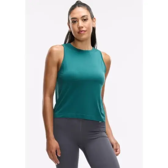 Peloton Women's Seamless Muscle Tank, Teal image {4}