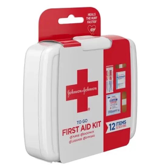 Johnson & Johnson First Aid To Go! Portable Mini Travel Kit - 12pc image {2}