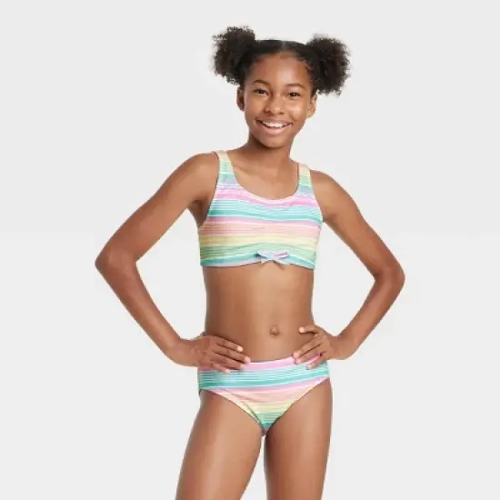 Girls' Venice Striped Bikini Set - art class&trade; image {3}