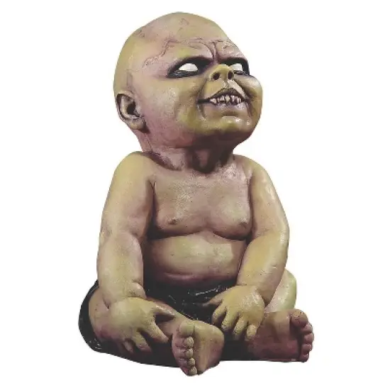 Seasonal Visions Zombie Baby Halloween Decoration - 16 in - Gray image {1}