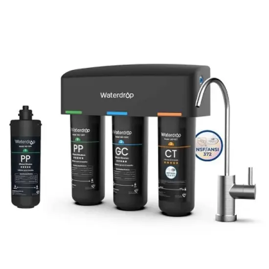 Waterdrop TSB 8 Layer High Capacity Under Sink Water Filter with Extra 10-PP Water Filter image {9}