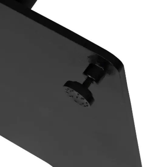 Flash Furniture Lark Outdoor Patio Bistro Dining Table Set with 4 Chairs and Faux Teak Poly Slats image {7}