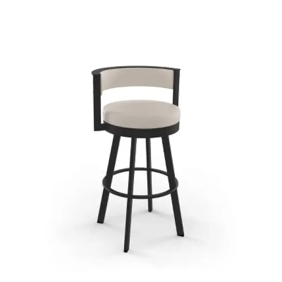 26" Browser Swivel Counter Height Barstool with Upholstered Seat - Amisco image {8}