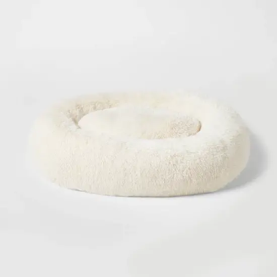 Donut Bolster Dog Bed - Boots & Barkley&trade; - Cream image {6}