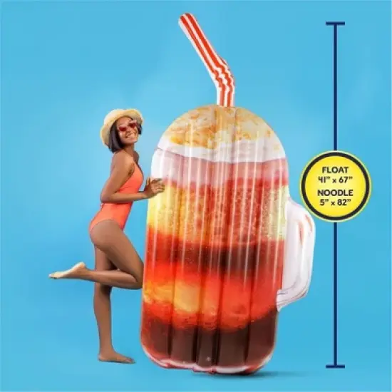Mighty Mojo Root Beer Float and Noodle Pool Float Tube image {1}