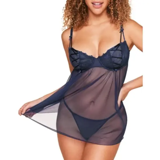 Adore Me Women's Ismelka Babydoll Lingerie image {5}