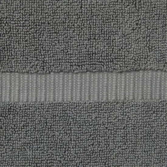 Juvale 2 Pack Letter H Monogrammed Hand Towels, Gray Cotton Hand Towels with Silver Embroidered Initial H for Wedding Gift, Baby Shower, 16 x 30 in image {3}