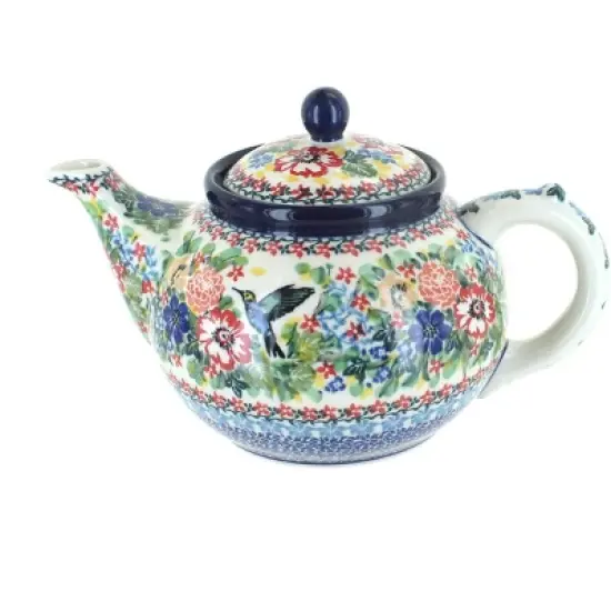 Blue Rose Polish Pottery 60 Ceramika Artystyczna Medium Teapot image {8}