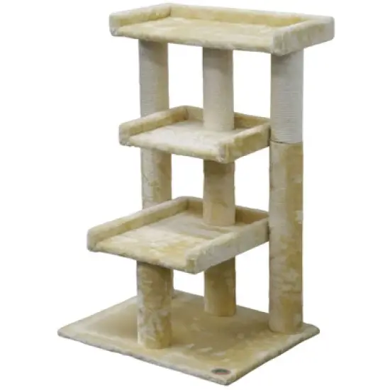 Go Pet Club 35" Classic Cat Tree Steps  with Sisal Covered Posts F101 image {1}