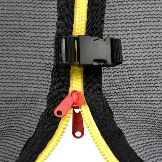 Whisen 65" Toddler Trampoline, Indoor & Outdoor Use, Enclosure, Basketball Hoop & Included Ball image {13}