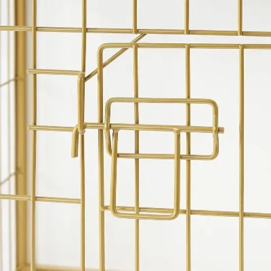 MaseiKar Dog Crate Furniture, Large Dog Kennel Indoor, Wooden Cage with Pull-Out Tray, Double Doors Pet House Side End Table for Large/Medium image {7}