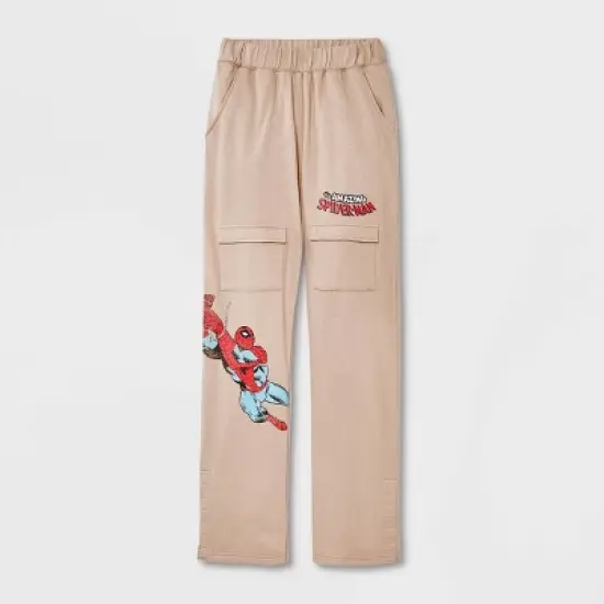 Boys' Marvel Spider-Man Adaptive Jogger Pants - Light Brown image {4}