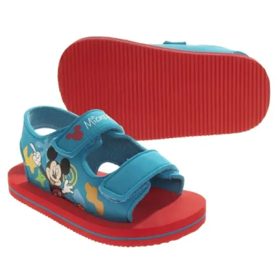 Disney Mickey Mouse Boys Dual Sizes Sandals. (Toddler/Little Kids) image {4}
