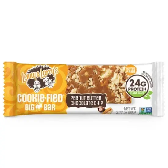 Lenny & Larry's Cookie-Fied Big Bar - Peanut Butter Chocolate Chip - 12ct image {1}