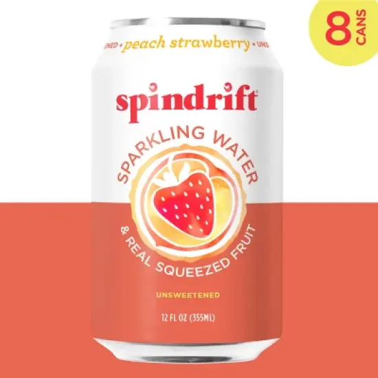 Spindrift Berry Belli-No Sparkling Water - 8pk/12 fl oz Cans image {8}