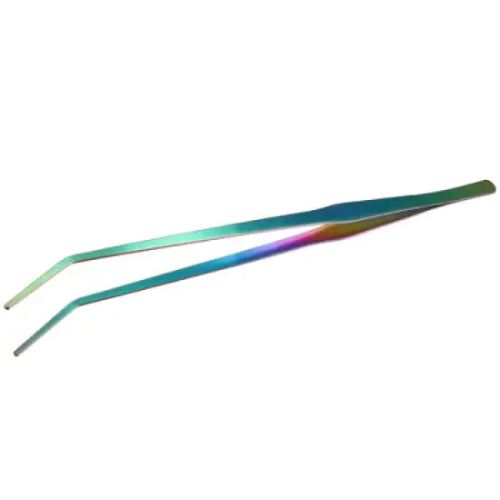 Unique Bargains Aquarium Tweezers Stainless Steel Tweezers for Plants Pets Multicolored 1Pcs image {6}
