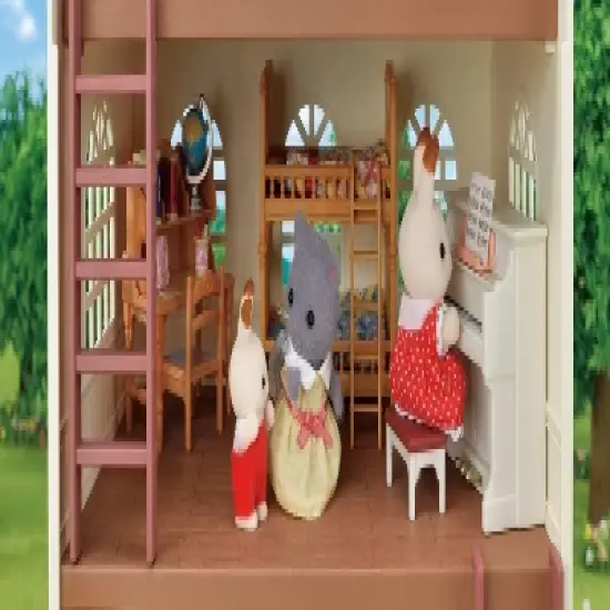 Calico Critters Sky Blue Terrace Gift Set, Dollhouse Playset with Figures, Furniture and Accessories image {4}