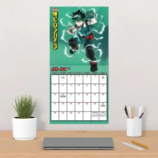 Trends International Inc. 2023-24 Wall Calendar 12"x12" Bilingual English/French My Hero Academia image {4}