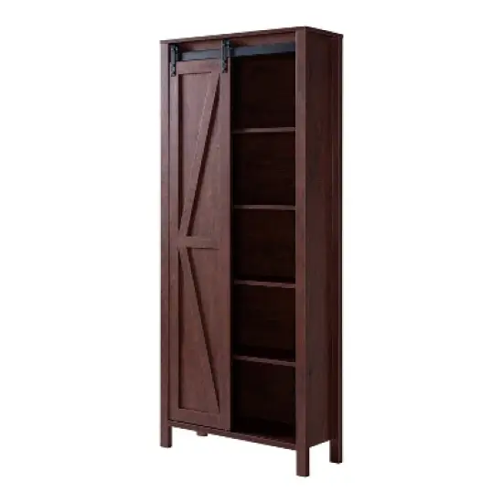 72" Arbolada Sliding Door Bookcase - HOMES: Inside + Out image {2}