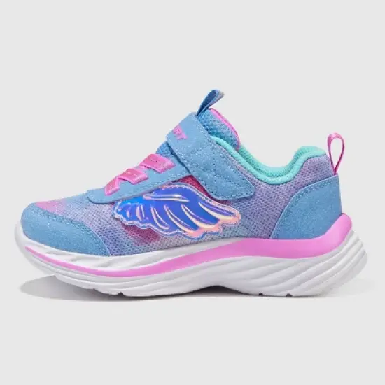 S Sport By Skechers Toddler Girls' Heidy Butterfly Print Sneakers - Periwinkle Blue image {1}