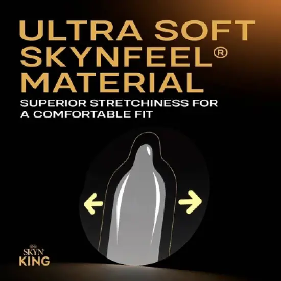 SKYN King Elite Large Extra Glide Non-Latex Condoms - 10ct image {4}