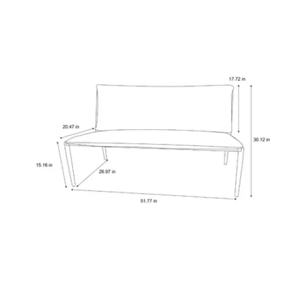Cushioned Metal Outdoor Loveseat - Cream/Black - Hearth & Hand&trade; with Magnolia image {7}