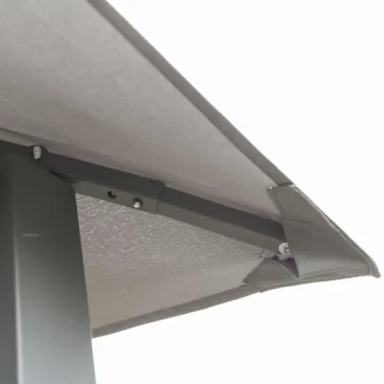 Outsunny 10' x 10' Soft Top Patio Gazebo Outdoor Canopy with Unique Geometric Design, Steel Frame, & Weather Roof image {7}