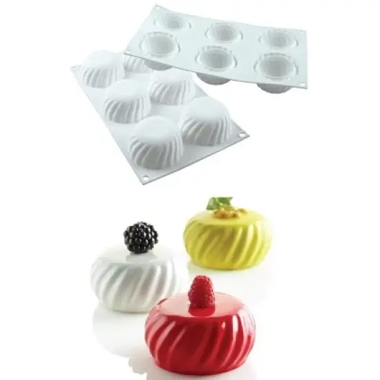 Silikomart "Samurai 110" Baking and Freezing Mold, 6 cavitites image {2}