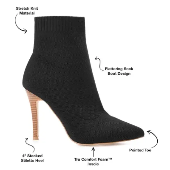 Journee Collection Womens Milyna Tru Comfort Foam Pull On Stiletto Booties image {7}
