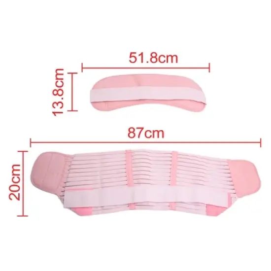 Unique Bargains Maternity Antepartum Belt Pregnant Women Abdominal Support Waist Belly Band Pink image {3}