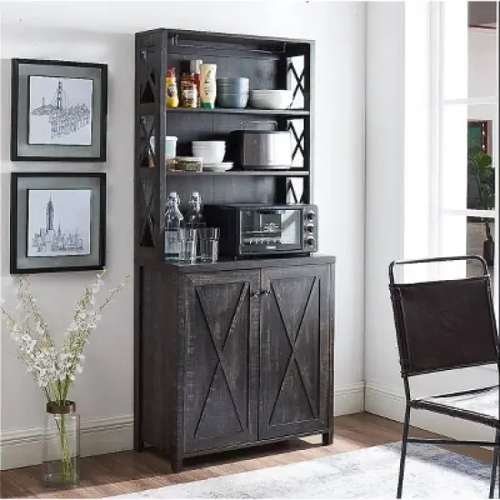 Elegant Wall Bar Cabinet - Home Source image {7}