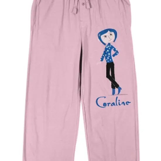Coraline Pink Sleep Pajama Pants image {1}