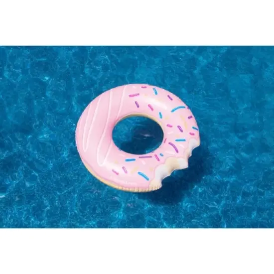 Swimline Donut Inflatable Swimming Pool Ring - 42" - Pink image {1}
