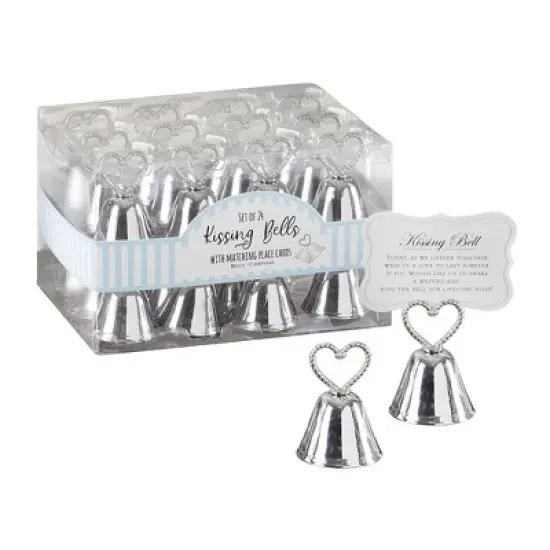 Kate Aspen Kissing Bells Place Card/Photo Holder (Set of 24) image {9}