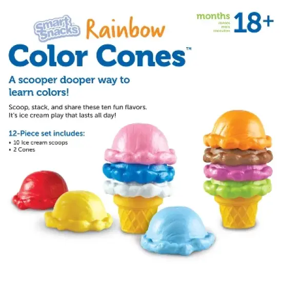 Learning Resources Smart Snacks Rainbow Color Cones image {3}