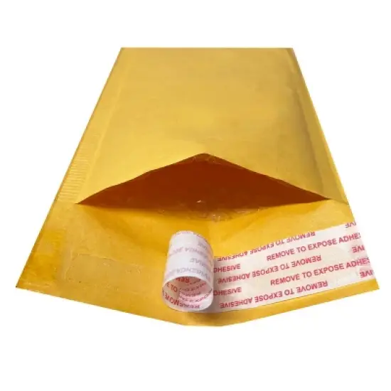 UOFFICE Pack of 500 Bulk Kraft Bubble Mailers 4" x 8" - #000 Self-Seal Padded Envelopes image {4}