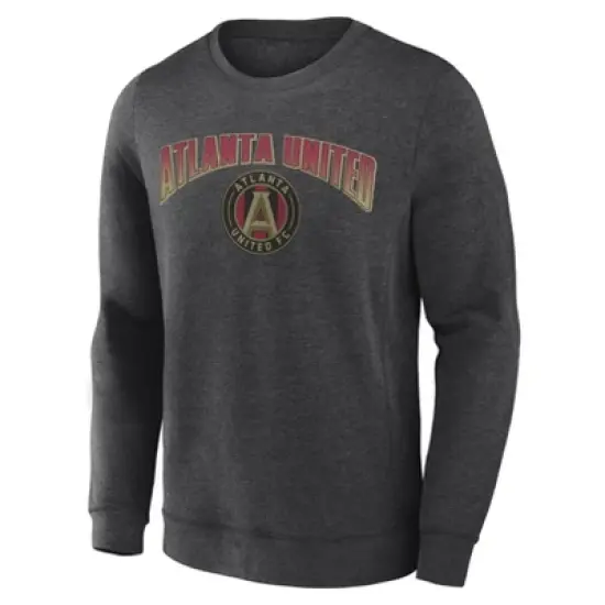 MLS Atlanta United FC Men's Offside Gray Crew Neck Fleece Sweatshirt image {1}