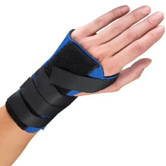 OTC Wrist Splint, Cock-up Style, Neoprene, Black, Left image {5}