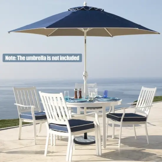 Costway 19'' Patio 35 LBS Round Umbrella Base Stand Holder 1.4''-1.9'' Market Table Outdoor image {4}