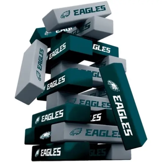MasterPieces Real Wood Block Tumble Towers - NFL Philadelphia Eagles image {2}