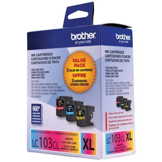 Brother LC1033PKS Innobella High-Yield Ink Cyan/Magenta/Yellow 3/PK image {4}